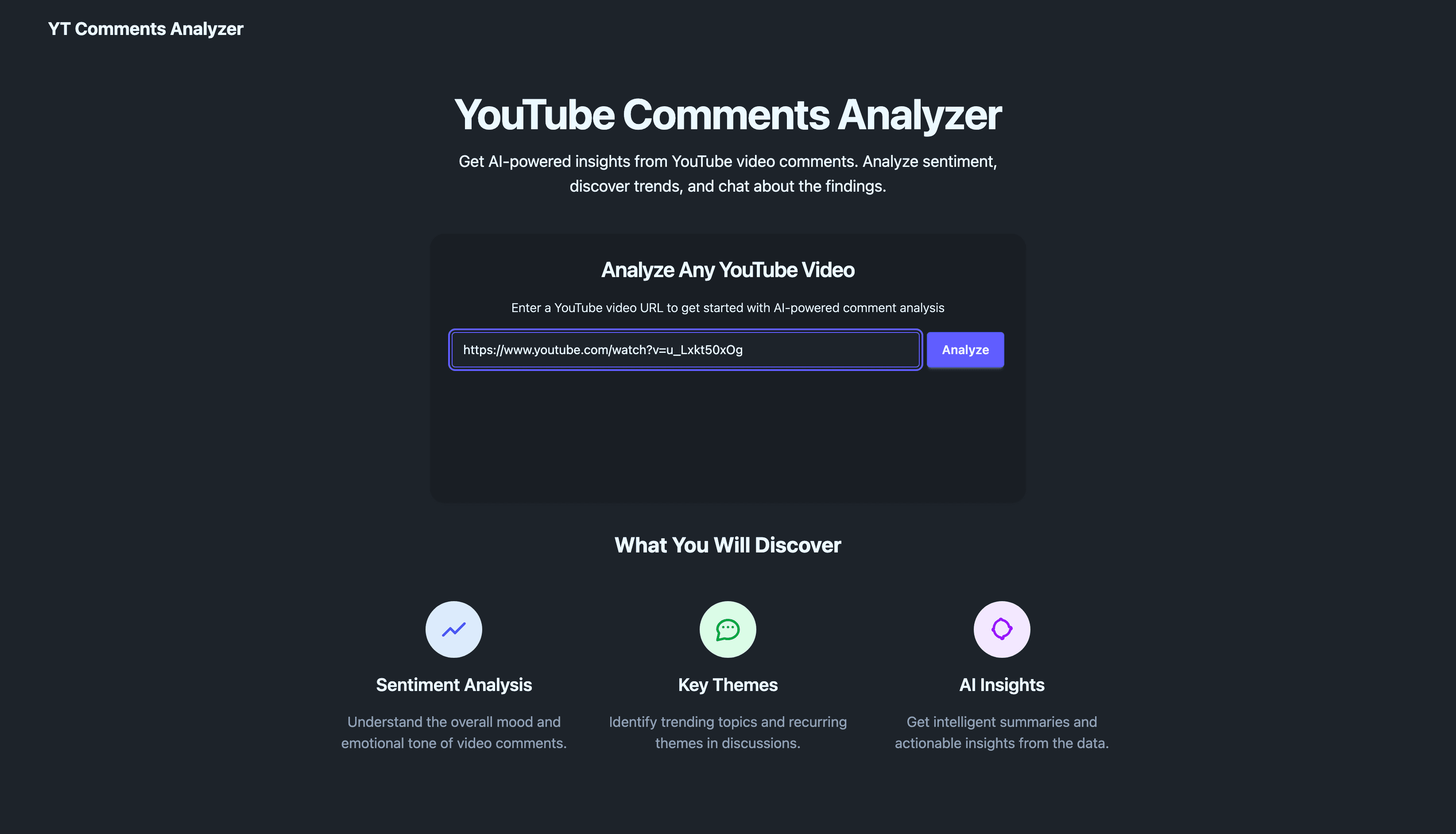 YouTube Comments AI Analyzer